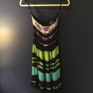Steve Madden strapless tie dye dress